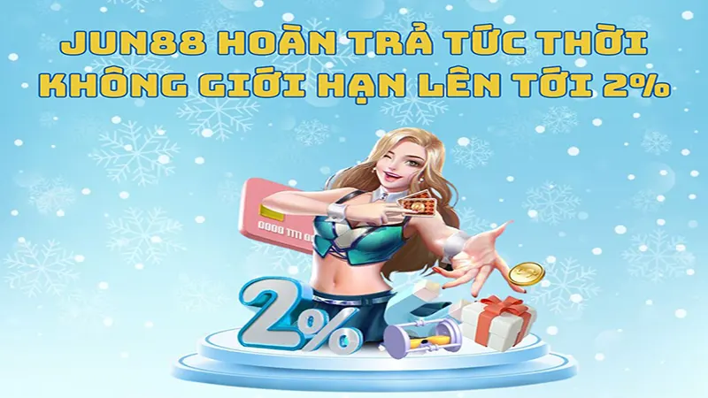 Giới thiệu khuyến mãi hoàn trả siêu tốc 2% mỗi ngày Jun88